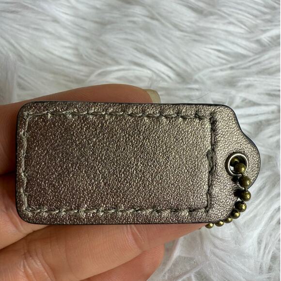 1.5" COACH  Fob Bag Charm Hang tag Hangtag - Picture 2 of 2